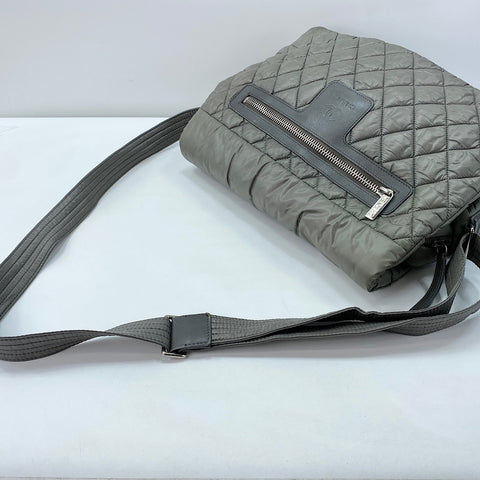 CHANEL Cococoon Messenger bag Nylon gray WS32360