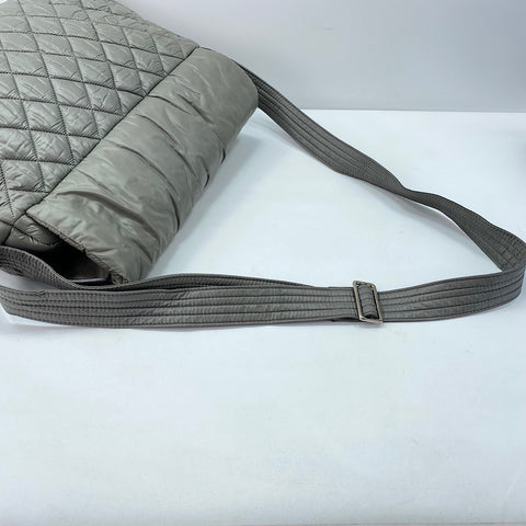 CHANEL Cococoon Messenger bag Nylon gray WS32360
