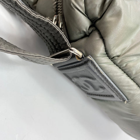 CHANEL Cococoon Messenger bag Nylon gray WS32360