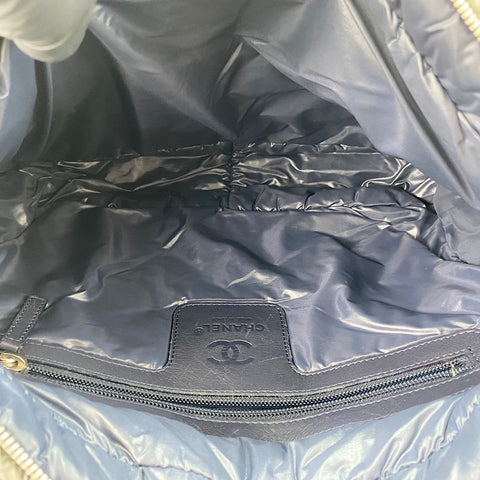 CHANEL Cococoon Messenger bag Nylon gray WS32360
