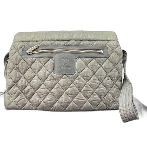 CHANEL Cococoon Messenger bag Nylon gray WS32360