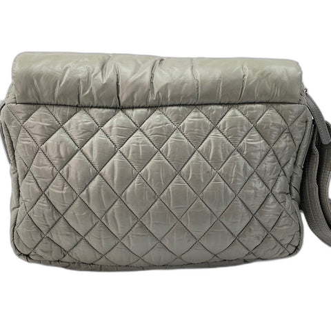 CHANEL Cococoon Messenger bag Nylon gray WS32360