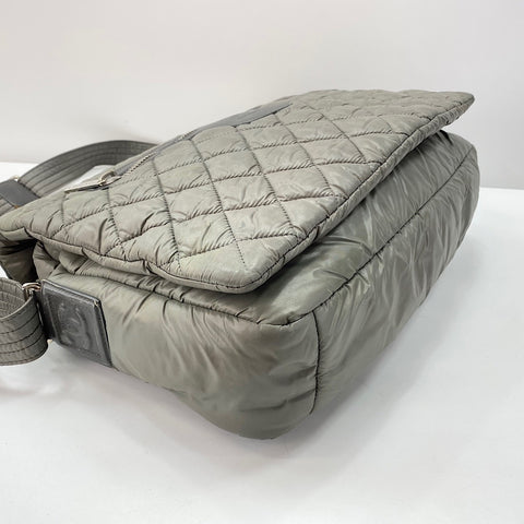 CHANEL Cococoon Messenger bag Nylon gray WS32360