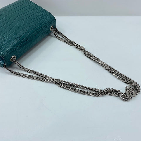 YVES SAINT LAURENT Kate Tassel Shoulder Bag leather green WS32361