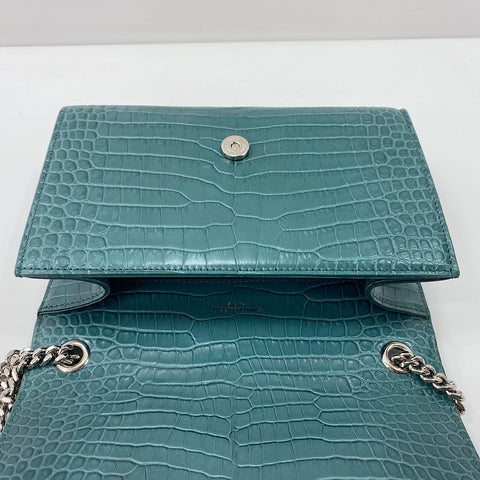 YVES SAINT LAURENT Kate Tassel Shoulder Bag leather green WS32361
