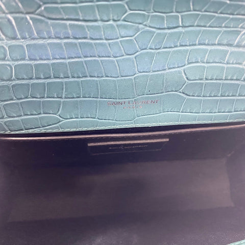 YVES SAINT LAURENT Kate Tassel Shoulder Bag leather green WS32361