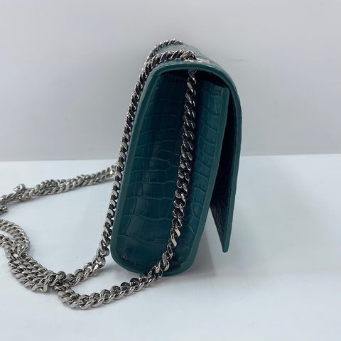 YVES SAINT LAURENT Kate Tassel Shoulder Bag leather green WS32361