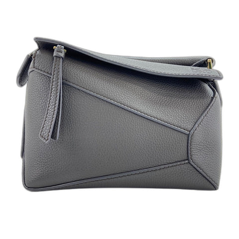 LOEWE Puzzle Bag Mini 2WAY Handbag leather Brown WS32363