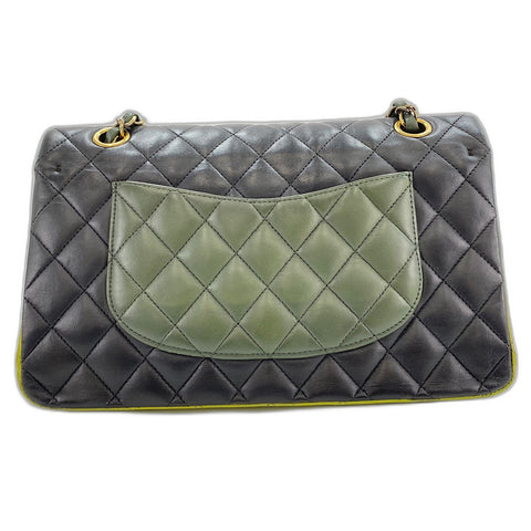 CHANEL Matrasse 25 Shoulder Bag lambskin green WS32366
