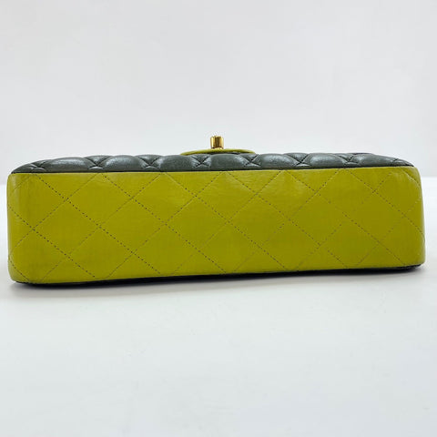 CHANEL Matrasse 25 Shoulder Bag lambskin green WS32366