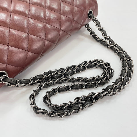 CHANEL Matelasse 30 Shoulder Bag lambskin Brown WS32367