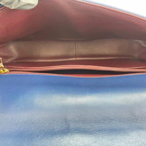 CHANEL Sick With Me Shoulder Bag lambskin Navy WS32368