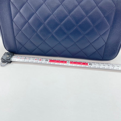 CHANEL Sick With Me Shoulder Bag lambskin Navy WS32368