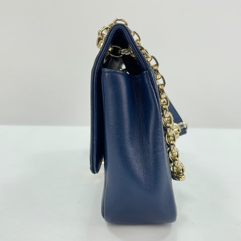 CHANEL Sick With Me Shoulder Bag lambskin Navy WS32368