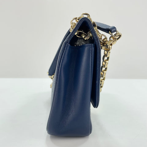 CHANEL Sick With Me Shoulder Bag lambskin Navy WS32368