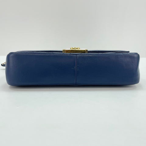 CHANEL Sick With Me Shoulder Bag lambskin Navy WS32368