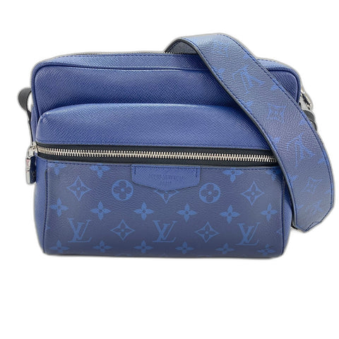 LOUIS VUITTON Messenger PM Shoulder Bag blue WS32370