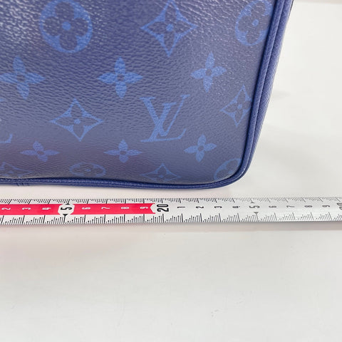 LOUIS VUITTON Messenger PM Shoulder Bag blue WS32370