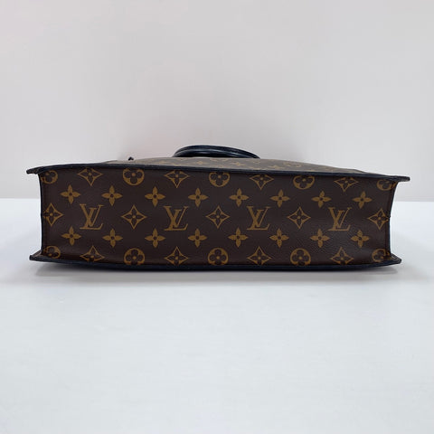 LOUIS VUITTON Sac Plat Handbag Brown WS32371