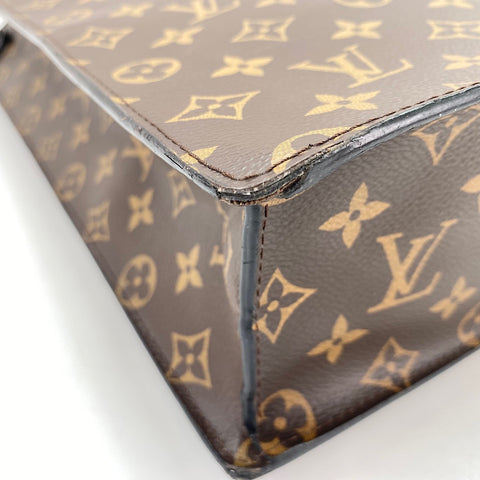 LOUIS VUITTON Sac Plat Handbag Brown WS32371