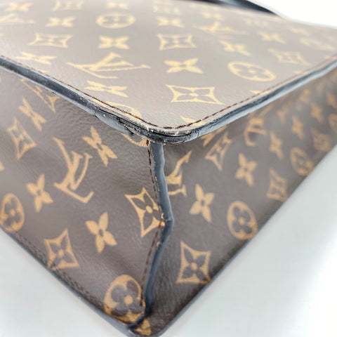 LOUIS VUITTON Sac Plat Handbag Brown WS32371