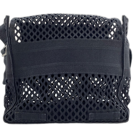 Christian Dior Christian Dior Camp Mesh Shoulder Bag canvas black WS32375