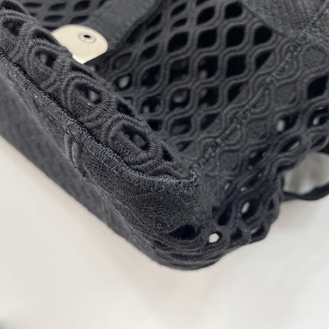 Christian Dior Christian Dior Camp Mesh Shoulder Bag canvas black WS32375