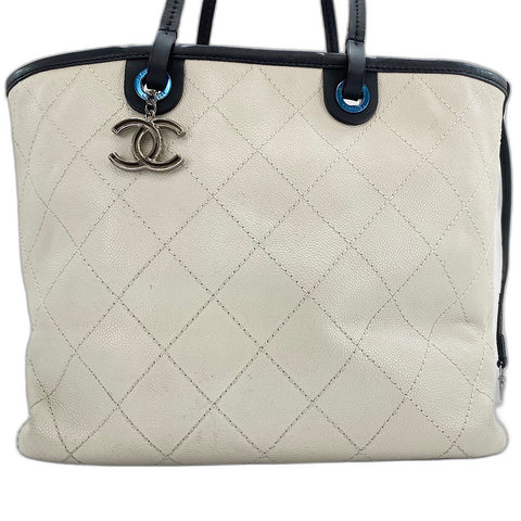 CHANEL Matrasse Tote Bag white WS32377