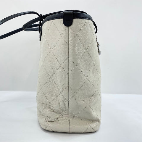CHANEL Matrasse Tote Bag white WS32377