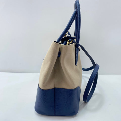 PRADA Canapa 2WAY Handbag canvas beige WS32382