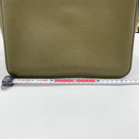 GUCCI Jackie 2WAY Shoulder Bag leather green WS32384