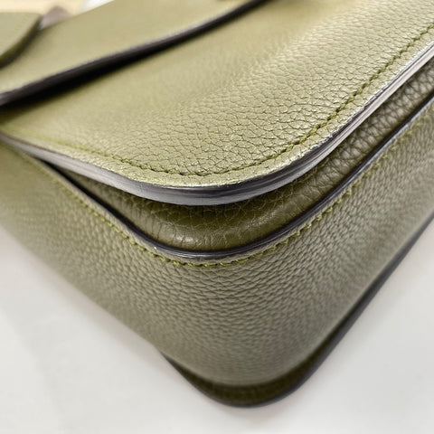 GUCCI Jackie 2WAY Shoulder Bag leather green WS32384