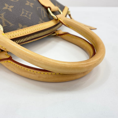 LOUIS VUITTON Lockit Handbag Brown WS32386