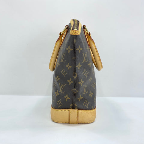 LOUIS VUITTON Lockit Handbag Brown WS32386