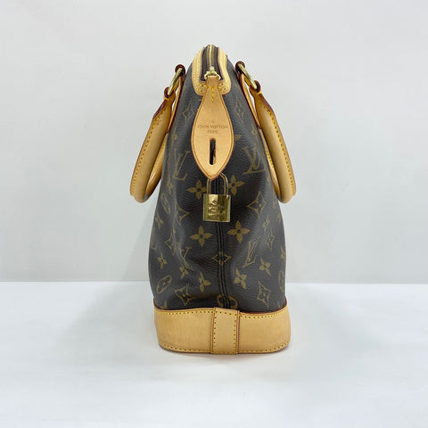 LOUIS VUITTON Lockit Handbag Brown WS32386