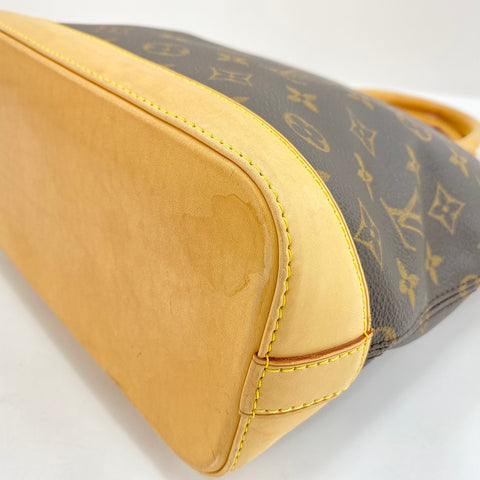 LOUIS VUITTON Lockit Handbag Brown WS32386