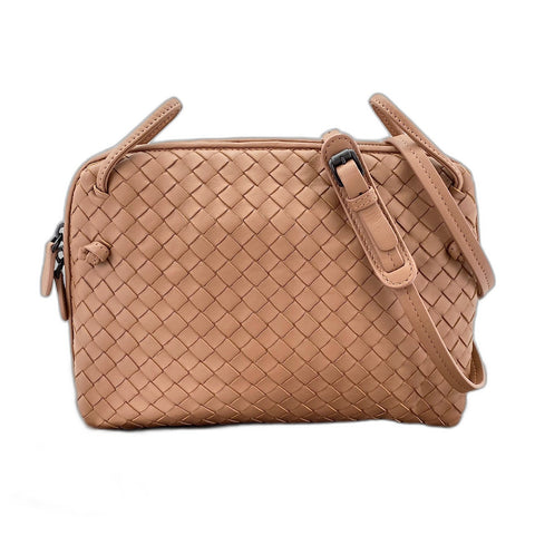 BOTTEGAVENETA INTRECCIATO Shoulder Bag leather beige WS32393
