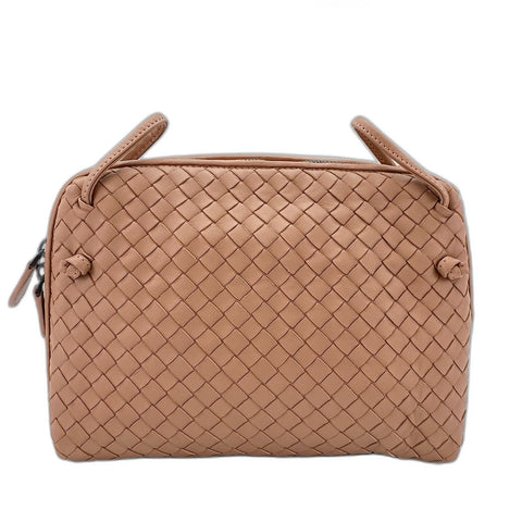 BOTTEGAVENETA INTRECCIATO Shoulder Bag leather beige WS32393