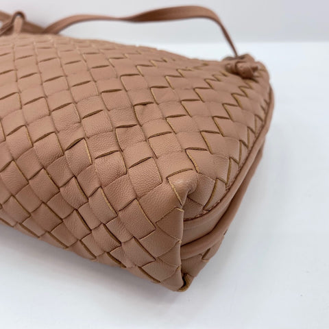 BOTTEGAVENETA INTRECCIATO Shoulder Bag leather beige WS32393