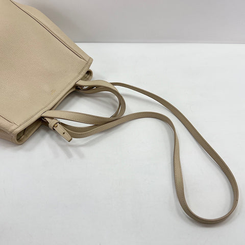 CELINE Small Foldable Cover 2WAY Handbag beige WS32399