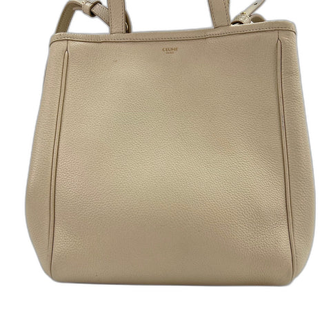 CELINE Small Foldable Cover 2WAY Handbag beige WS32399