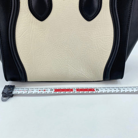 CELINE Luggage micro Handbag leather black WS32400