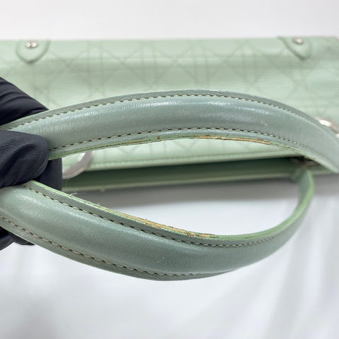 Christian Dior Canage Handbag leather green WS32406