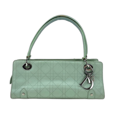 Christian Dior Canage Handbag leather green WS32406