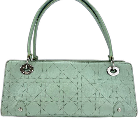 Christian Dior Canage Handbag leather green WS32406