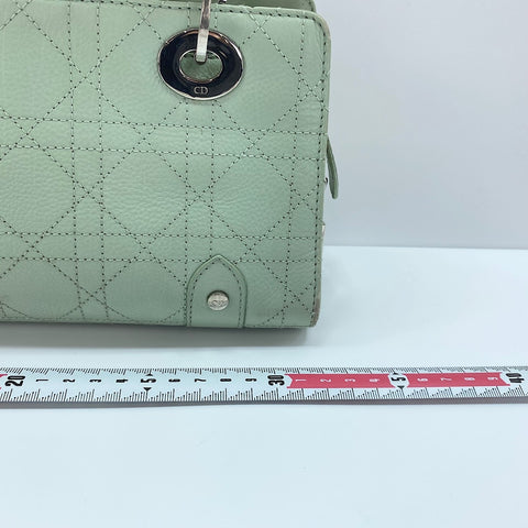 Christian Dior Canage Handbag leather green WS32406