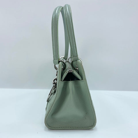 Christian Dior Canage Handbag leather green WS32406