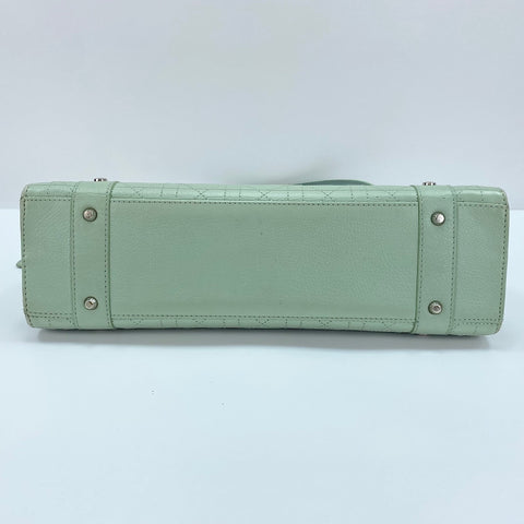 Christian Dior Canage Handbag leather green WS32406