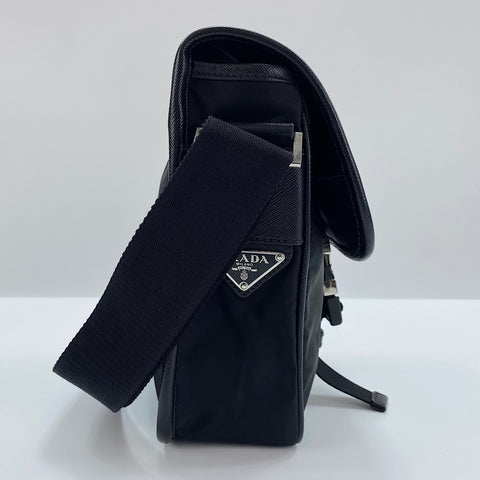 PRADA Re-Nylon Shoulder Bag Nylon black WS32408