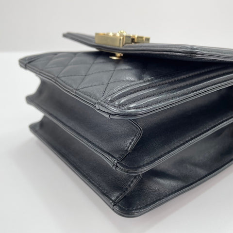 CHANEL Boy chanel Shoulder Bag lambskin black WS32409